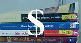Textbooks with dollar sign